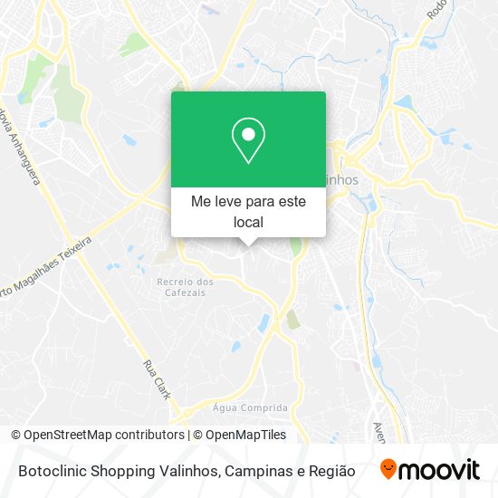 Botoclinic Shopping Valinhos mapa