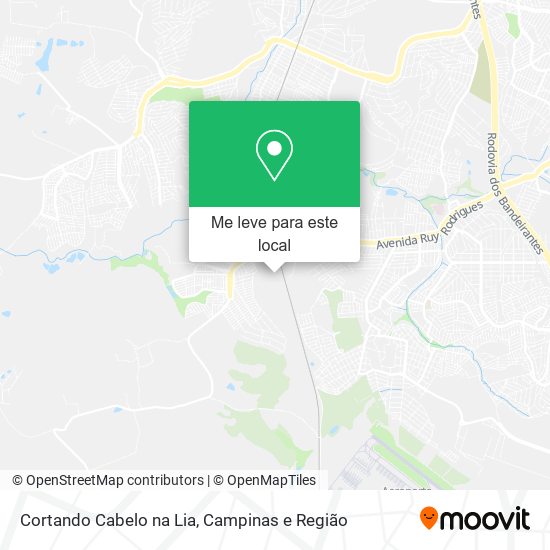 Cortando Cabelo na Lia mapa