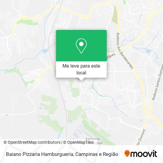 Baiano Pizzaria Hamburgueria mapa