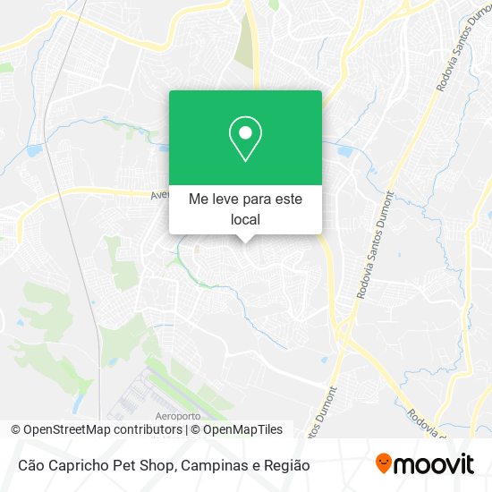 Cão Capricho Pet Shop mapa