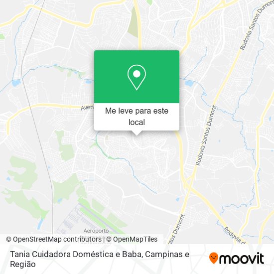 Tania Cuidadora Doméstica e Baba mapa