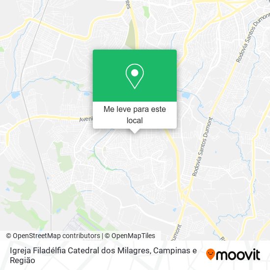 Igreja Filadélfia Catedral dos Milagres mapa