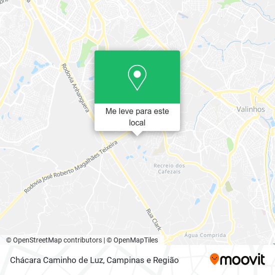 Chácara Caminho de Luz mapa
