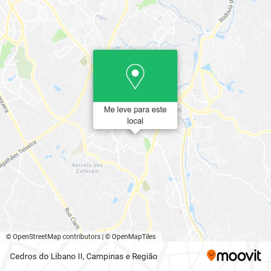 Cedros do Libano II mapa