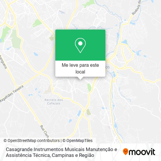 Casagrande Instrumentos Musicais Manutenção e Assistência Técnica mapa