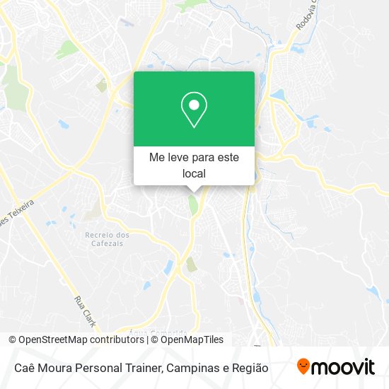 Caê Moura Personal Trainer mapa