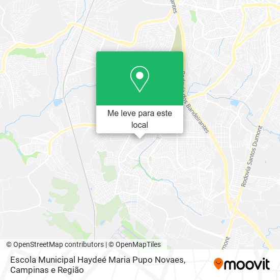 Escola Municipal Haydeé Maria Pupo Novaes mapa