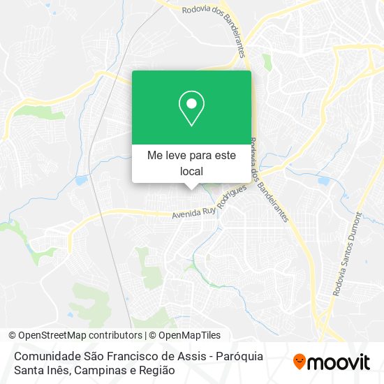 Comunidade São Francisco de Assis - Paróquia Santa Inês mapa