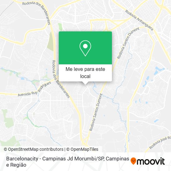 Barcelonacity - Campinas Jd Morumbi / SP mapa