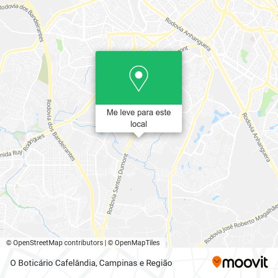 O Boticário Cafelândia mapa