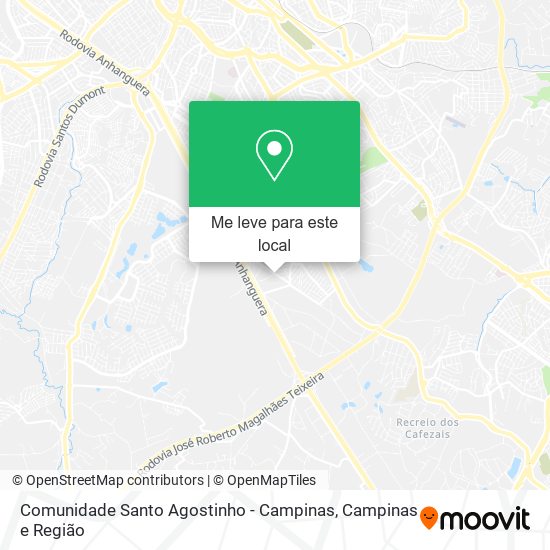 Comunidade Santo Agostinho - Campinas mapa