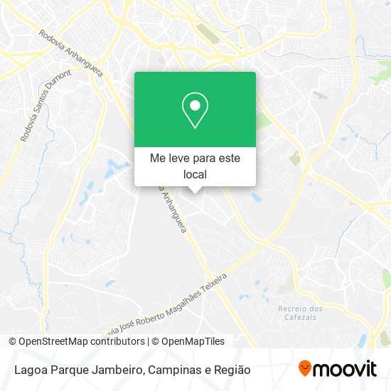 Lagoa Parque Jambeiro mapa