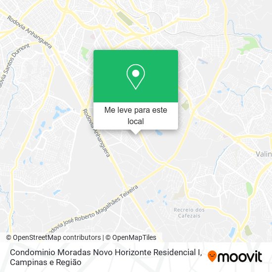 Condominio Moradas Novo Horizonte Residencial I mapa