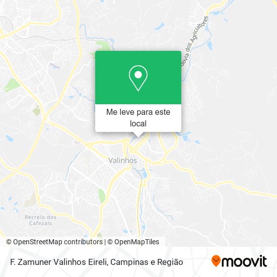 F. Zamuner Valinhos Eireli mapa