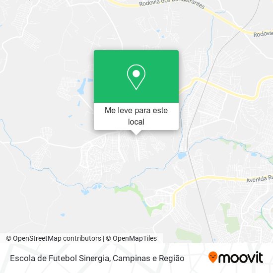 Escola de Futebol Sinergia mapa