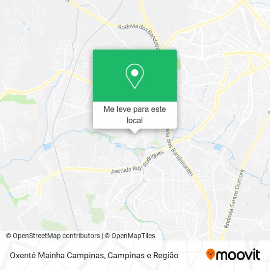 Oxentê Mainha Campinas mapa