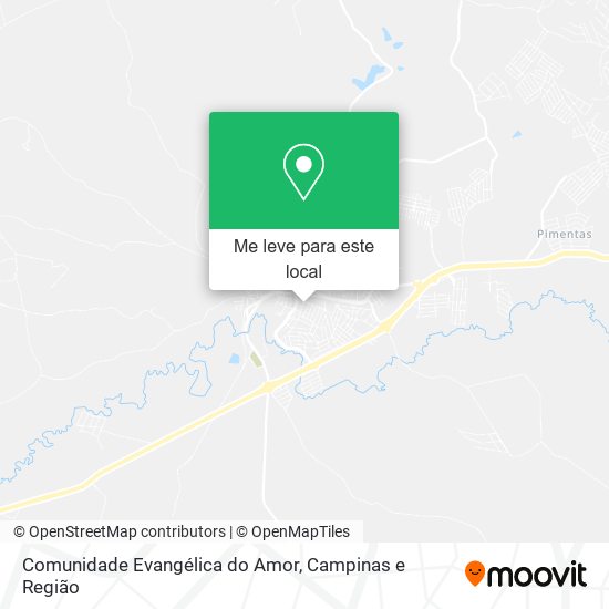 Comunidade Evangélica do Amor mapa