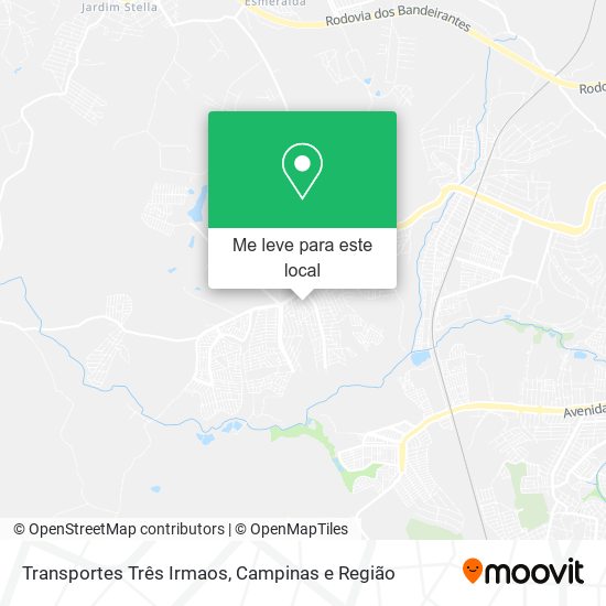 Transportes Três Irmaos mapa