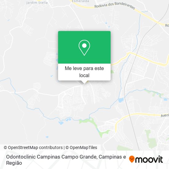 Odontoclinic Campinas Campo Grande mapa