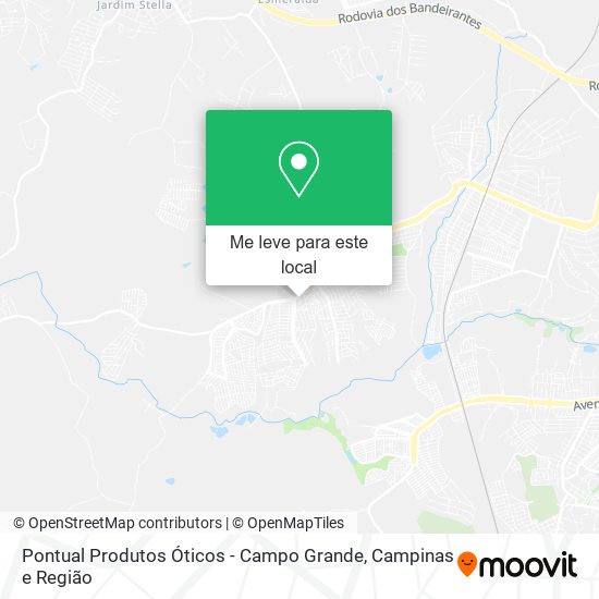 Pontual Produtos Óticos - Campo Grande mapa