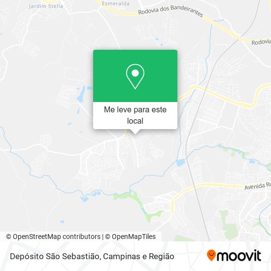 Depósito São Sebastião mapa