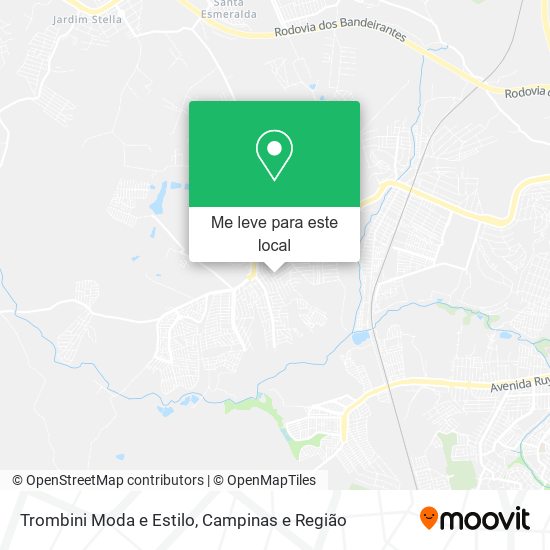 Trombini Moda e Estilo mapa