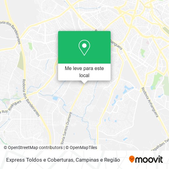 Express Toldos e Coberturas mapa