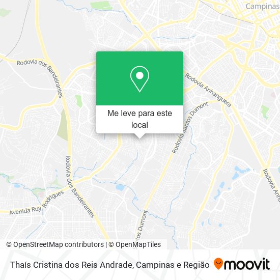 Thaís Cristina dos Reis Andrade mapa