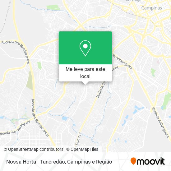 Nossa Horta - Tancredão mapa