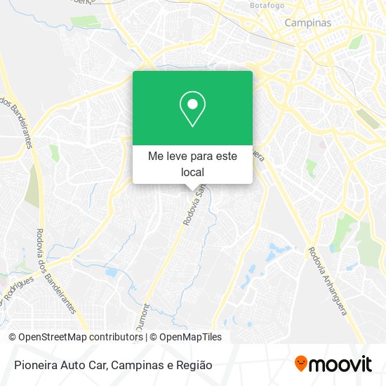 Pioneira Auto Car mapa