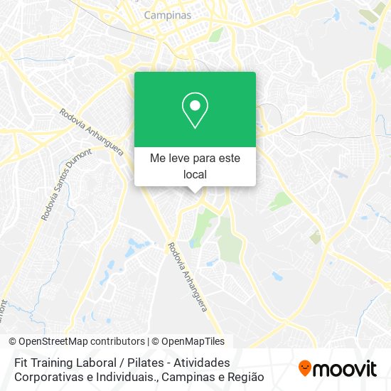 Fit Training Laboral / Pilates - Atividades Corporativas e Individuais. mapa