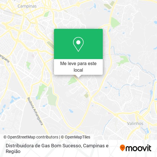 Distribuidora de Gas Bom Sucesso mapa