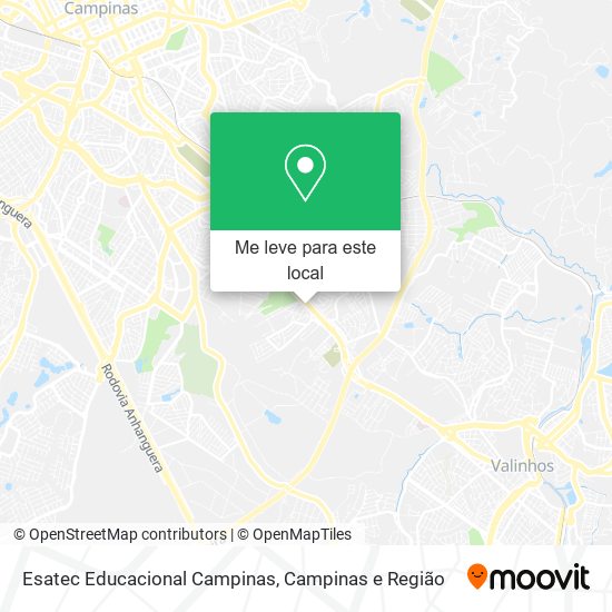 Esatec Educacional Campinas mapa