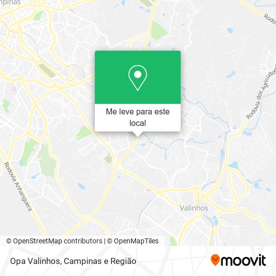 Opa Valinhos mapa