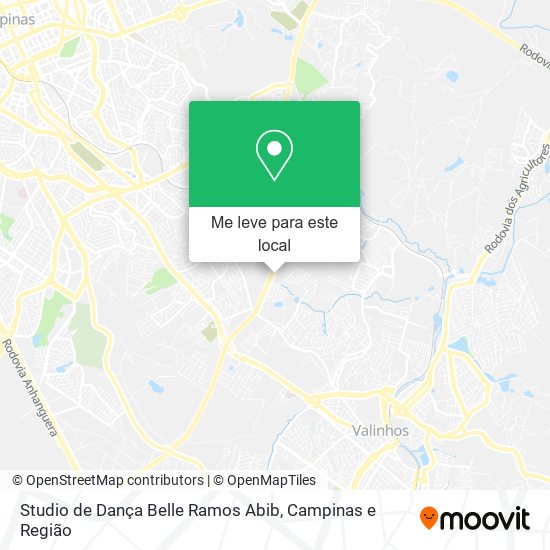 Studio de Dança Belle Ramos Abib mapa