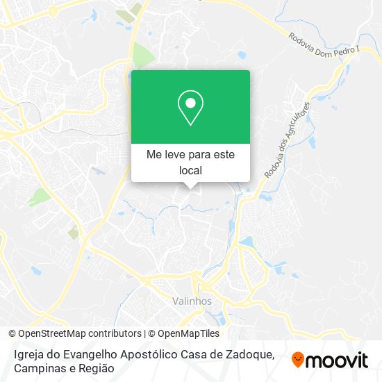 Igreja do Evangelho Apostólico Casa de Zadoque mapa