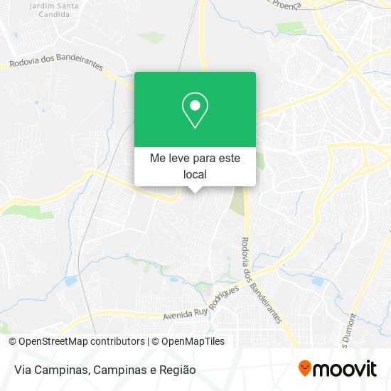 Via Campinas mapa