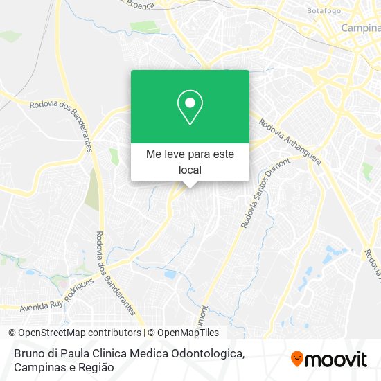 Bruno di Paula Clinica Medica Odontologica mapa