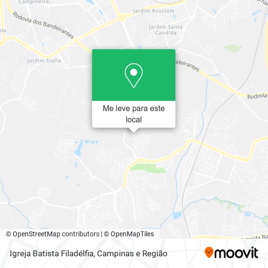 Igreja Batista Filadélfia mapa