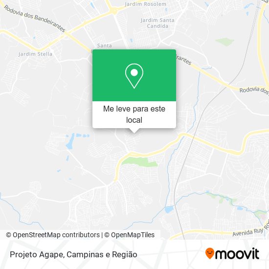 Projeto Agape mapa