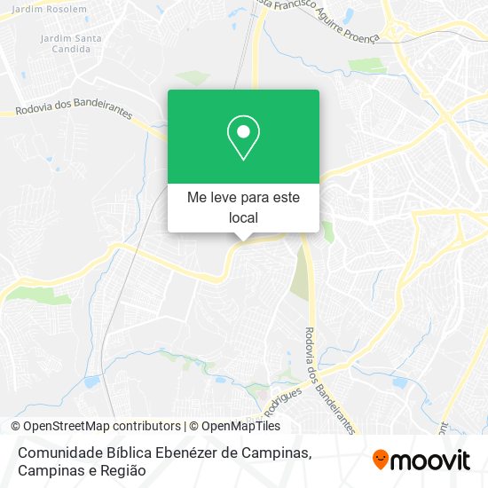 Comunidade Bíblica Ebenézer de Campinas mapa