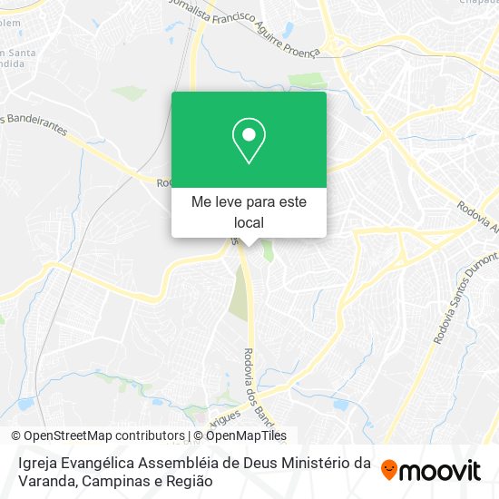 Igreja Evangélica Assembléia de Deus Ministério da Varanda mapa