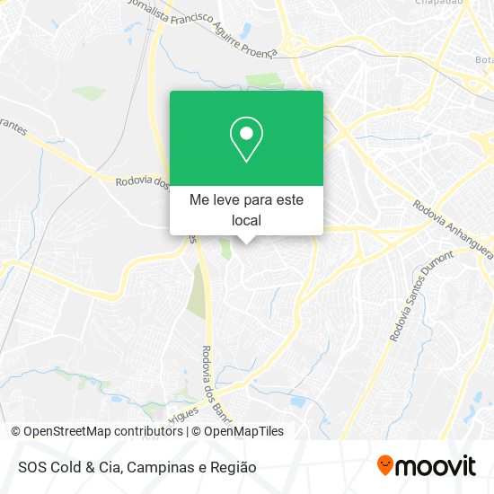 SOS Cold & Cia mapa