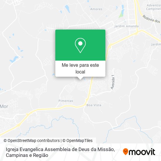 Igreja Evangelica Assembleia de Deus da Missão mapa