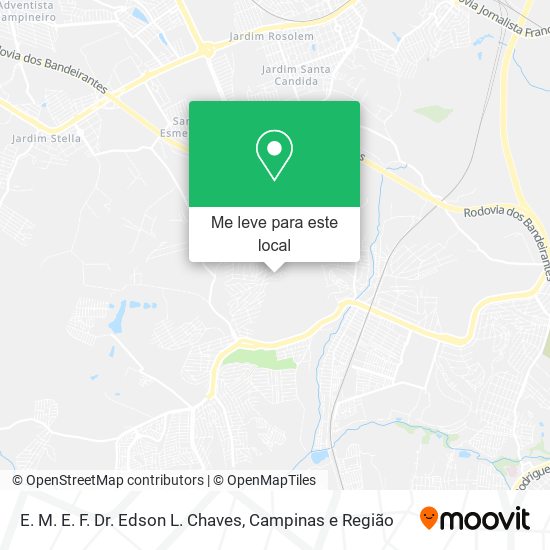 E. M. E. F. Dr. Edson L. Chaves mapa