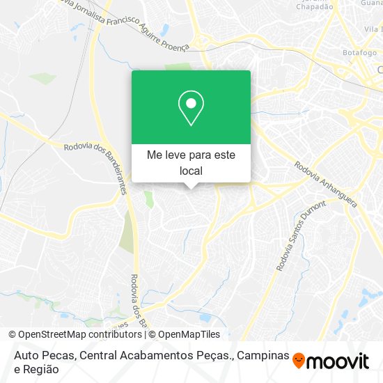 Auto Pecas, Central Acabamentos Peças. mapa