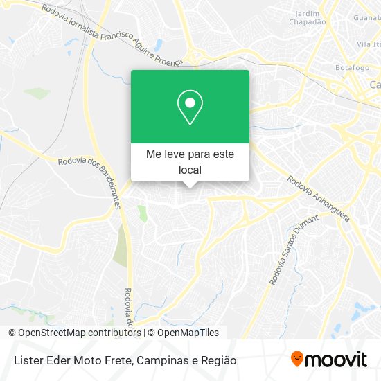 Lister Eder Moto Frete mapa