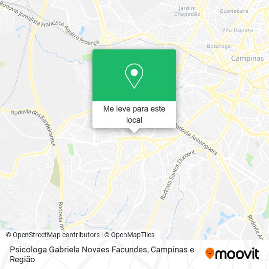 Psicologa Gabriela Novaes Facundes mapa