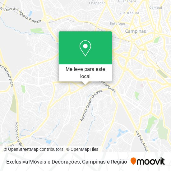 Exclusiva Móveis e Decorações mapa