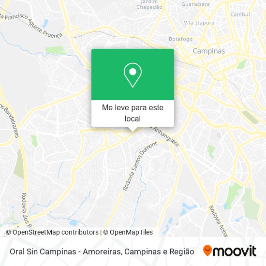 Oral Sin Campinas - Amoreiras mapa